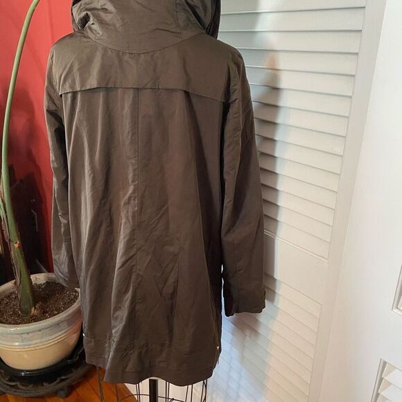 ZARA BASIC | olive green utility jacket with removable hood S - Picture 10 of 16